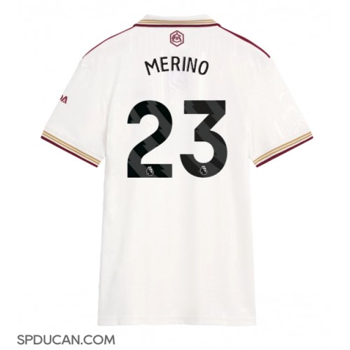 Zenski Nogometni Dres Arsenal Mikel Merino #23 Rezervni 2025-26 Kratak Rukav